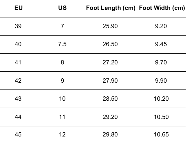 Size Guide - Balthazar